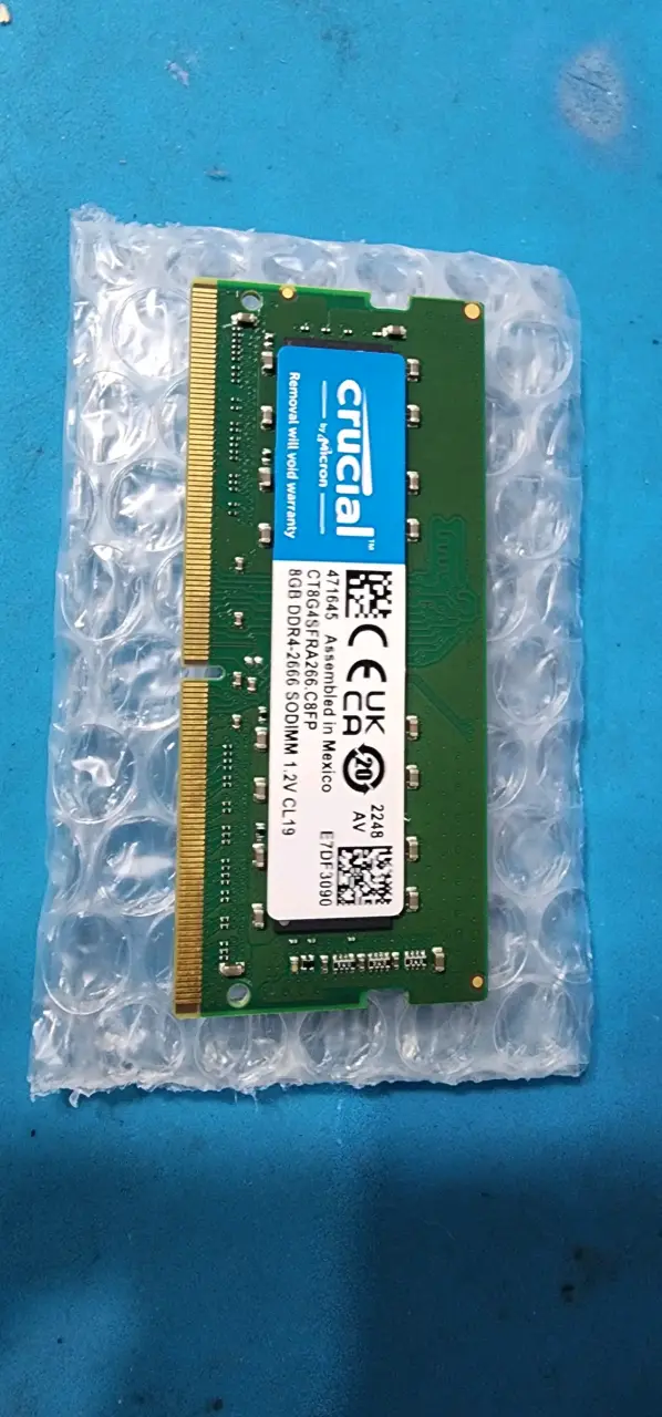 Memoria RAM Crucial y Samsung 8GB DDR4 - 1