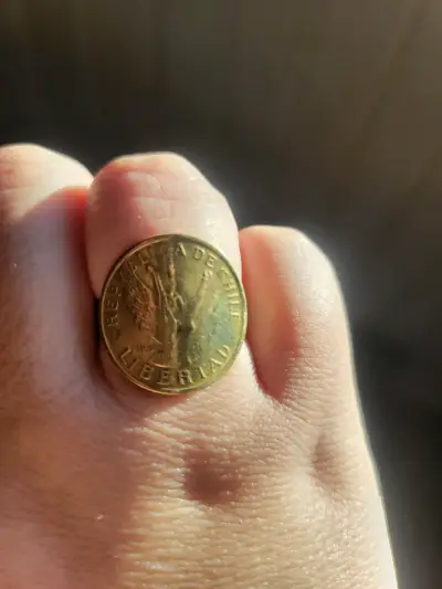 Conjunto de joyería con monedas chilenas - miniatura 2