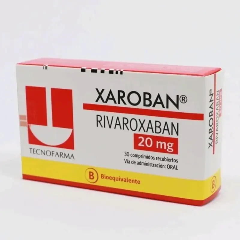 Xaroban Rivaroxaban 20 MG solo 15 comp