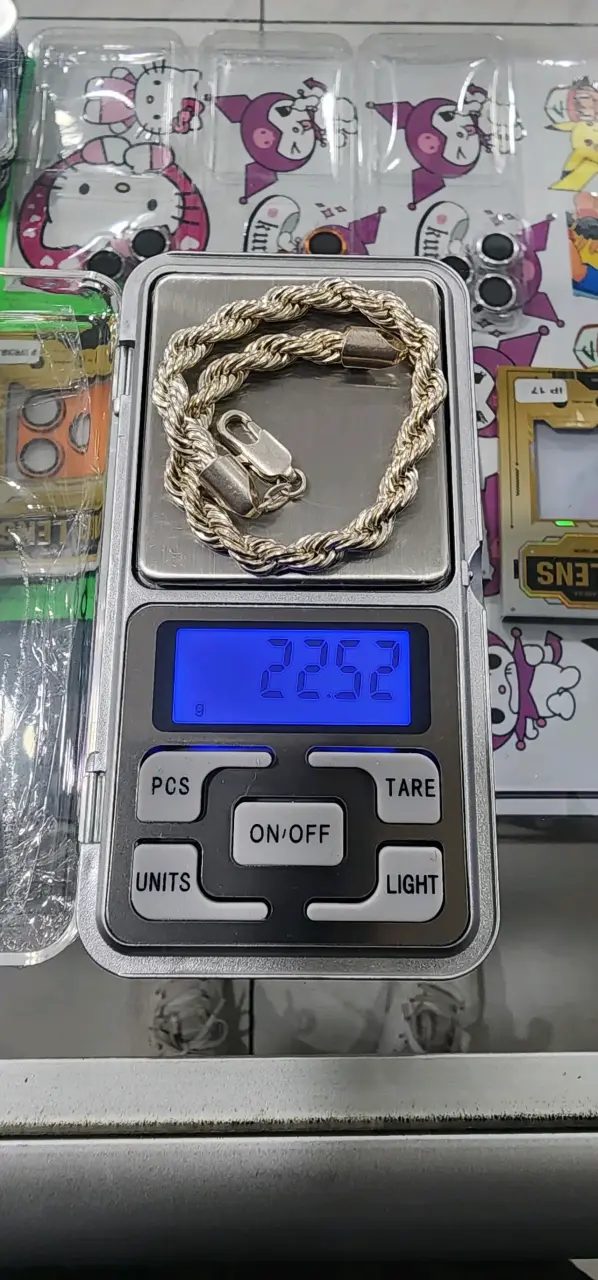 Pulsera de plata turbillon 22.52g