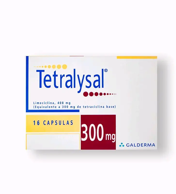 Caja Tetralysal 300 mg 16 cap