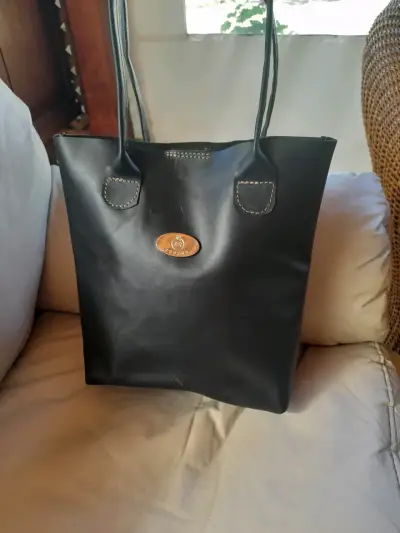 Bolso de cuero natural con diseño animal print - miniatura 5
