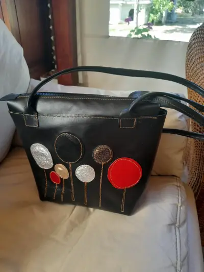 Bolso de cuero natural con diseño animal print - miniatura 6