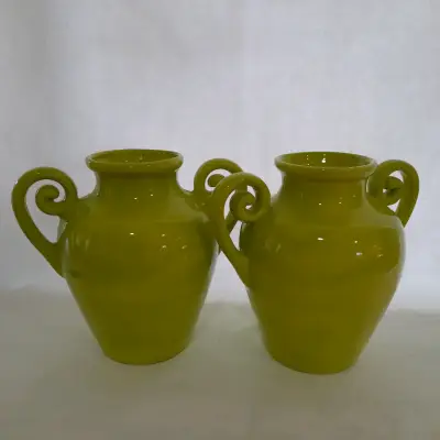 Jarra de cerámica pintada a mano con flores - miniatura 4