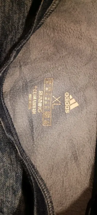 Polerón azul Adidas con rayas - miniatura 4