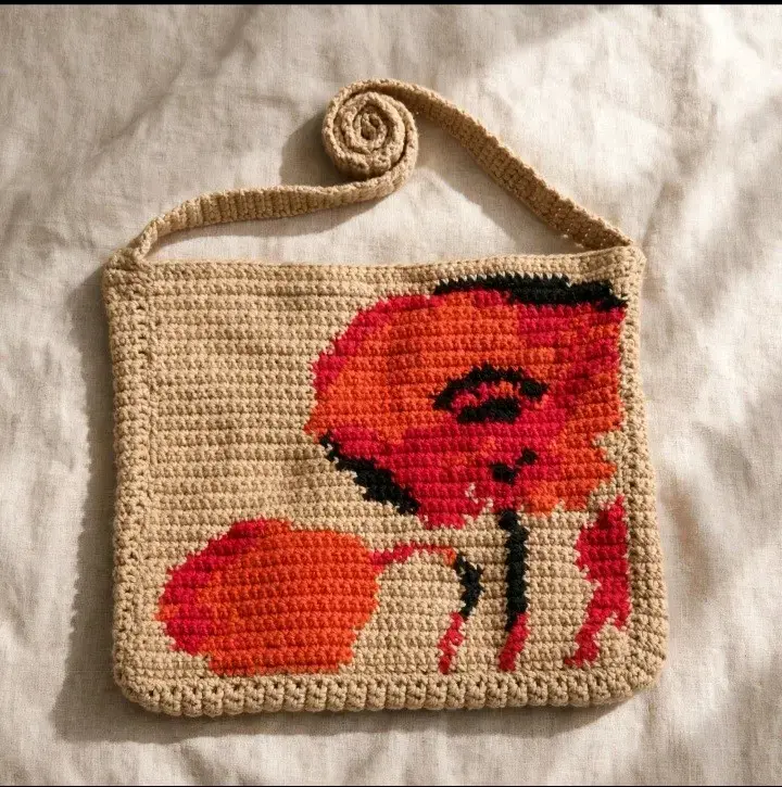 Bolsito tejido a crochet