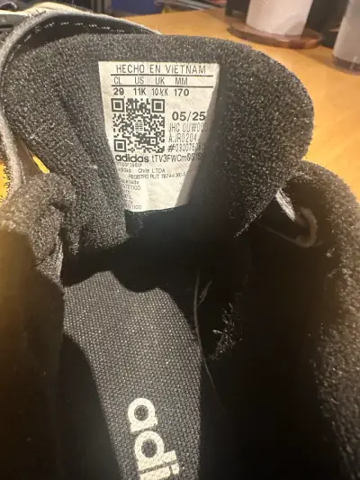 Zapatillas deportivas negras para niños Adidas - miniatura 4