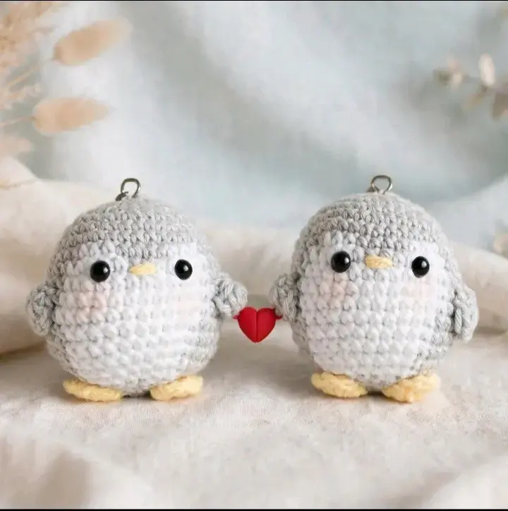 Llavero Pingüinos enamorados