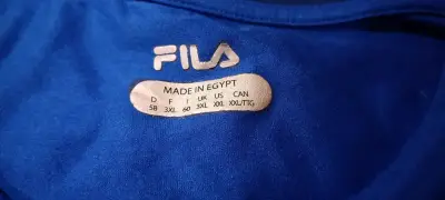 Polera deportiva azul Fila manga larga - miniatura 4