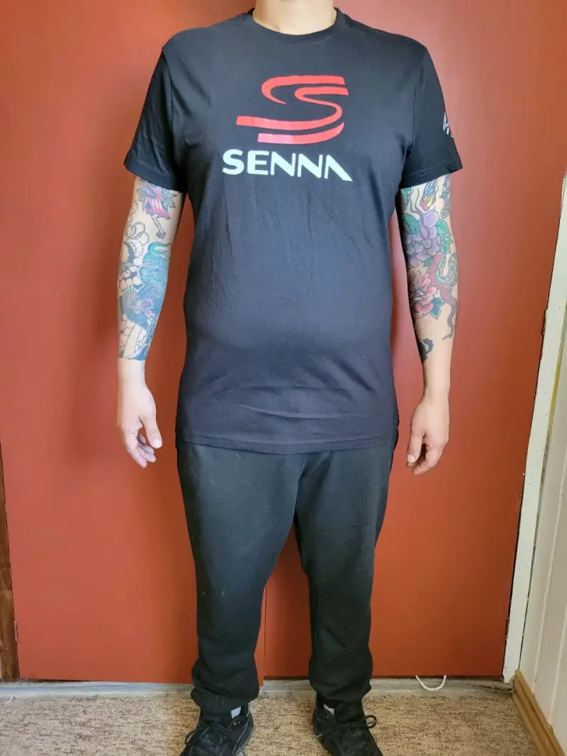 Polera negra Senna y WRC para hombre - 1