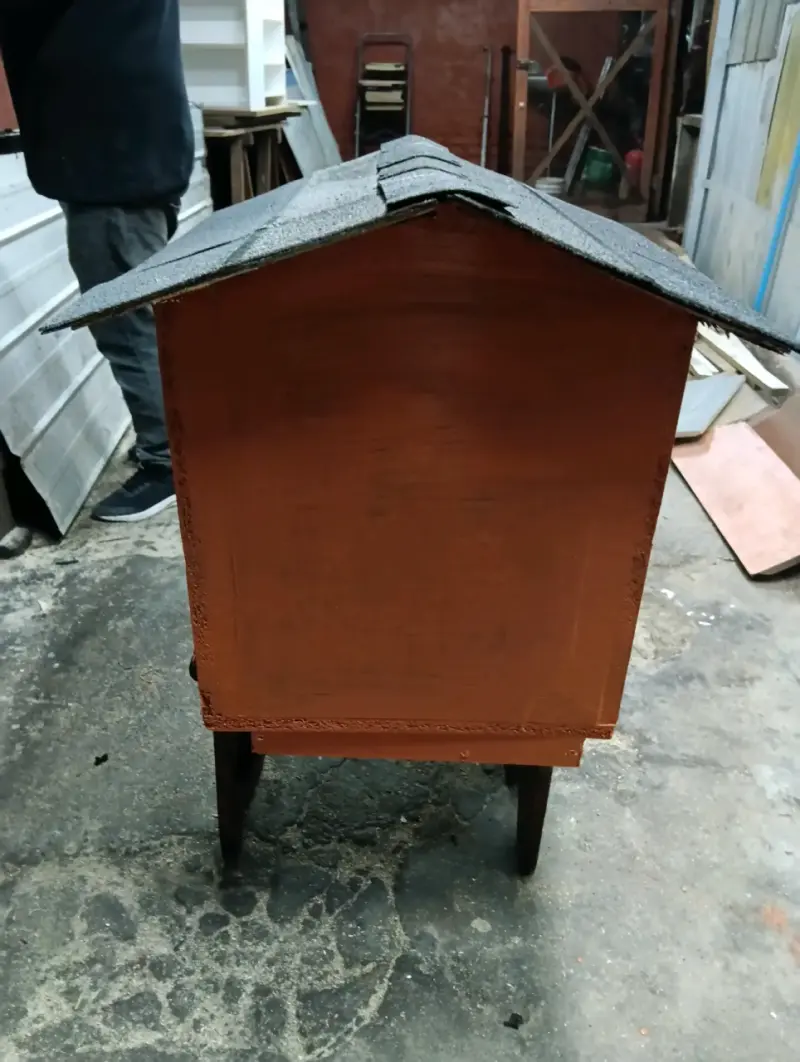 Casa de madera para perro mediana - 4