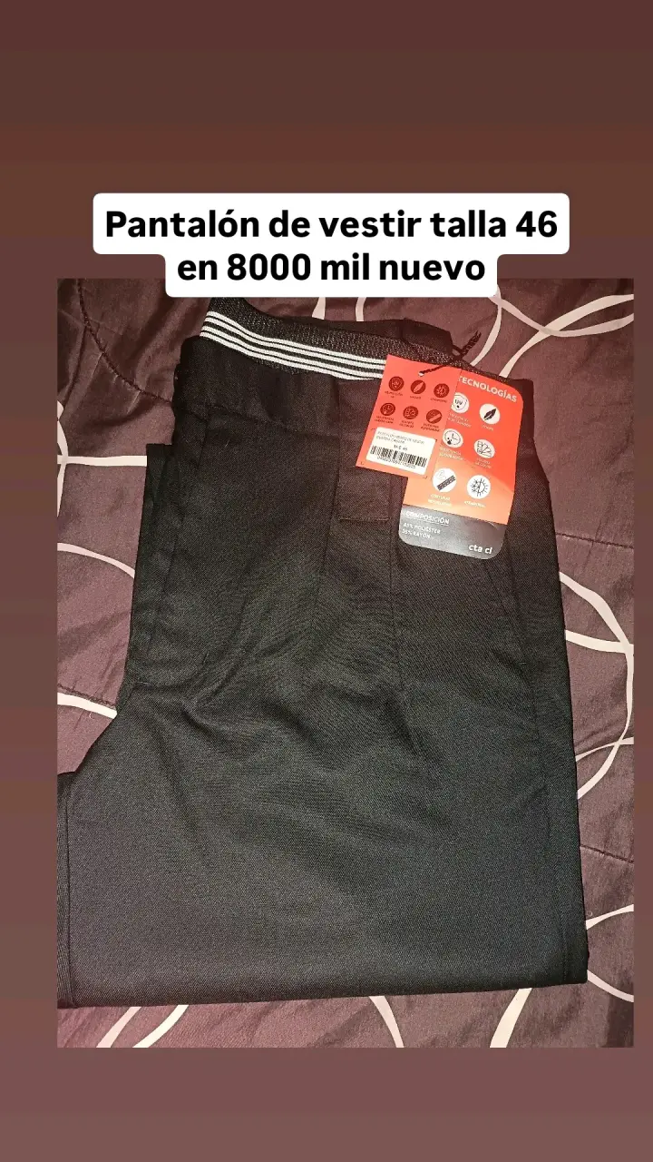 Pantalón de vestir negro talla 46 nuevo