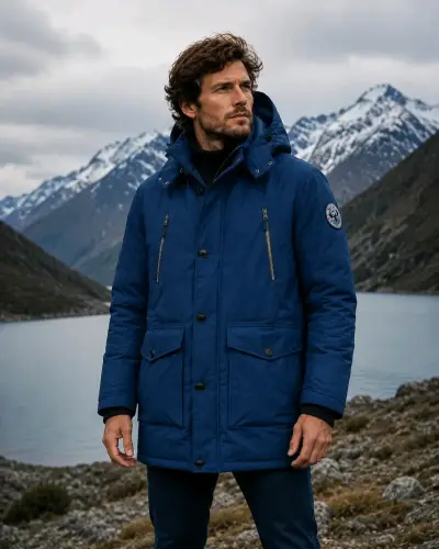 Parka Arctic Expedition Hombre Talla M Azul Excele - miniatura 2
