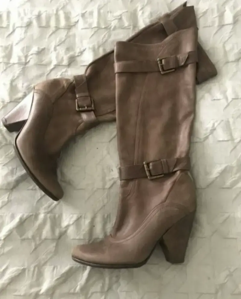 Botas de cuero marrón Ricky Sarkany - 1