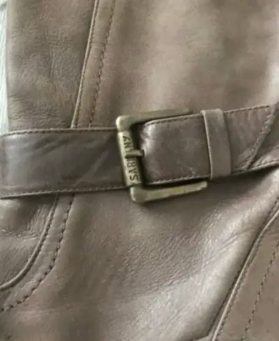 Botas de cuero marrón Ricky Sarkany - miniatura 2