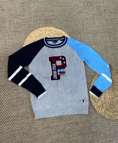 Sweater Polo Sport para niño con diseño bordado - miniatura 3
