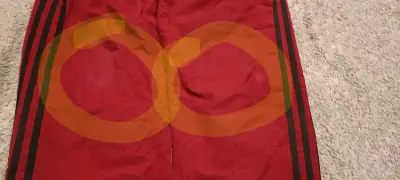 Buzo corta viento burdeo niño Adidas - miniatura 5