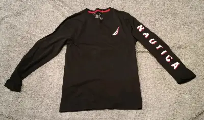 Polera manga larga negra Nautica para niño - miniatura 1