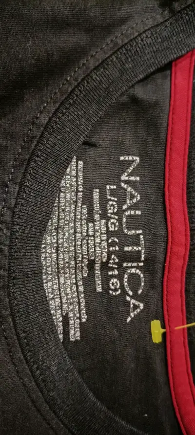 Polera manga larga negra Nautica para niño - miniatura 2