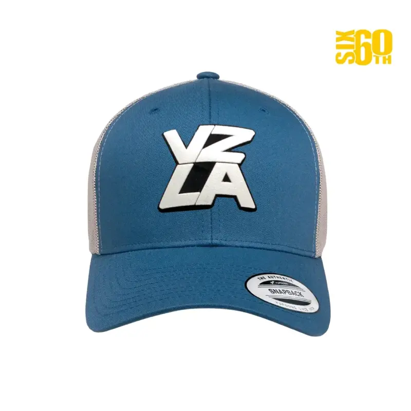 Gorra Trucker VZLA Azul Acero by Six60th - 3