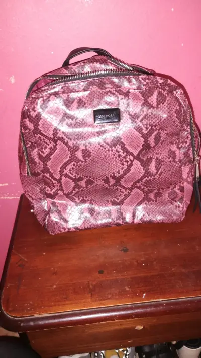 Mochila Amphora estampado serpiente rosa - miniatura 1