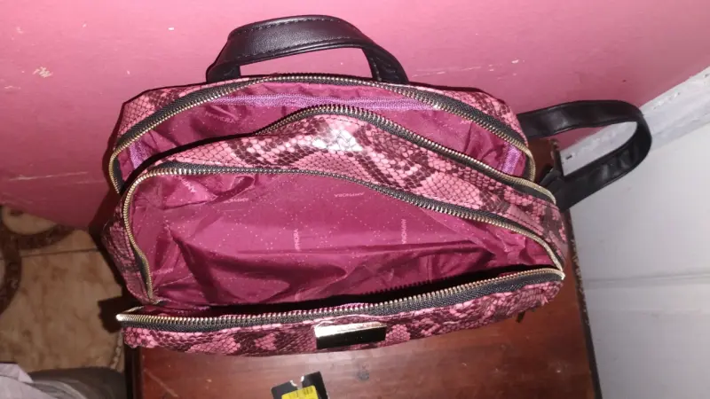 Mochila Amphora estampado serpiente rosa - 2