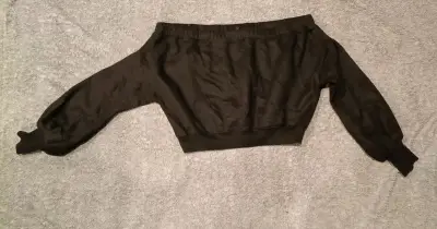 Polerón negro Fashion Nova talla XL - miniatura 1