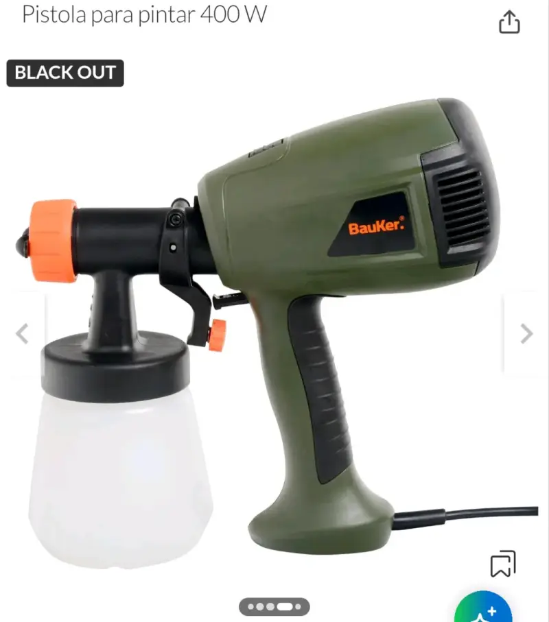 Pistola para pintar Bauker 400W