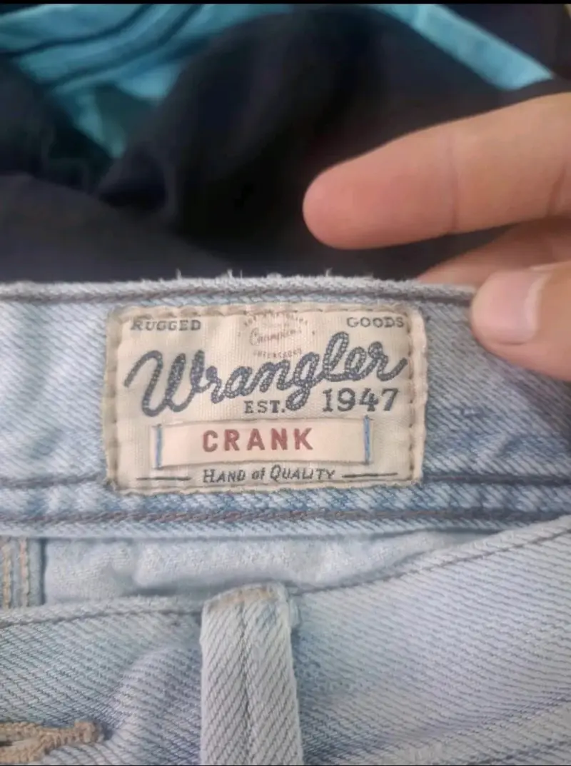 Shorts de mezclilla Wrangler Crank para hombre - 4