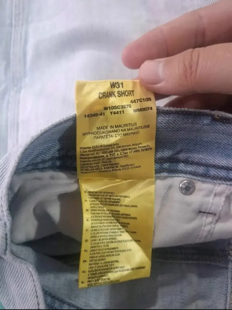 Shorts de mezclilla Wrangler Crank para hombre - 6