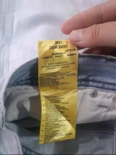 Shorts de mezclilla Wrangler Crank para hombre - miniatura 6