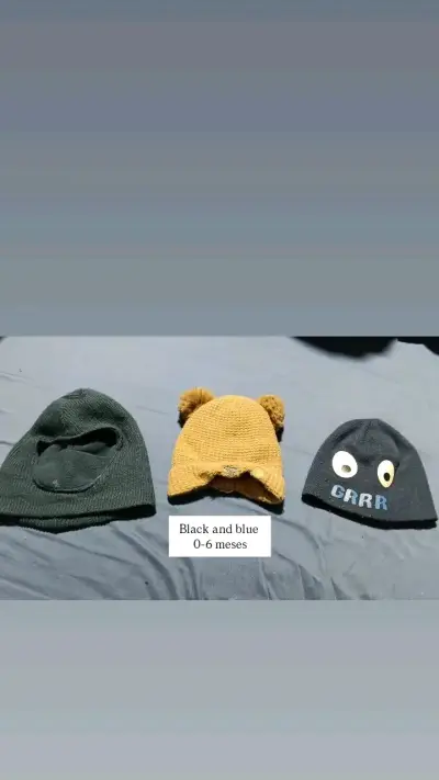 Set de gorros para bebé 0-12 meses - miniatura 1
