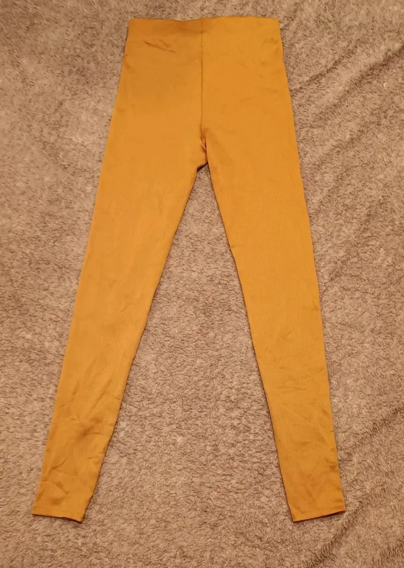 Leggings mostaza de mujer H&M - 2
