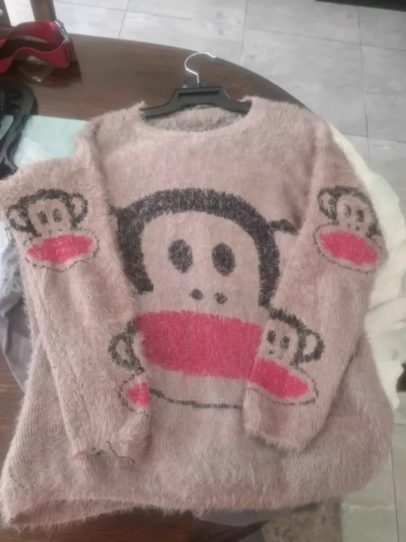 Suéter de lana con diseño de mono Paul Frank - 4