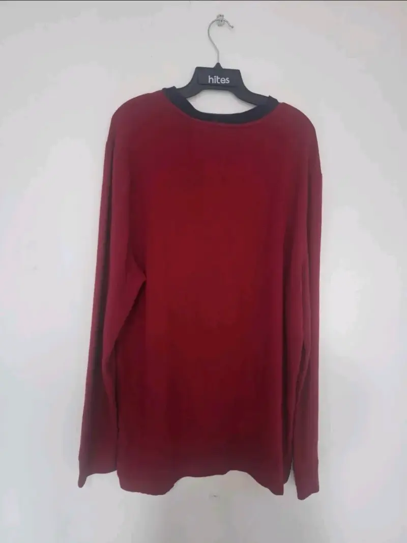 Polera manga larga roja Nautica para hombre - 2