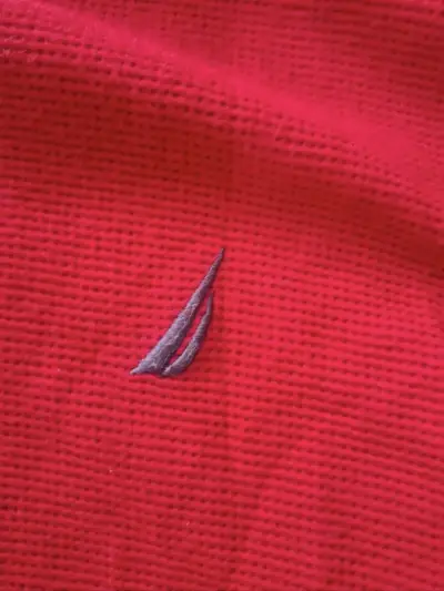 Polera manga larga roja Nautica para hombre - miniatura 4