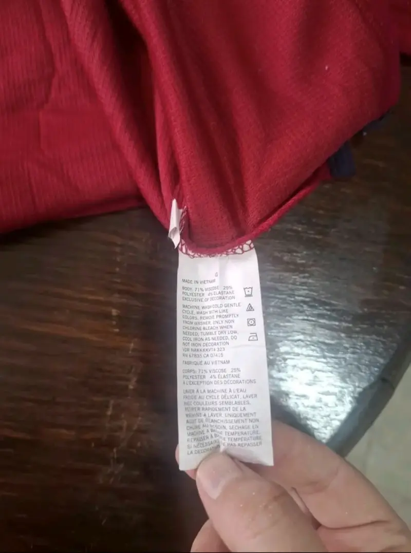 Polera manga larga roja Nautica para hombre - 6