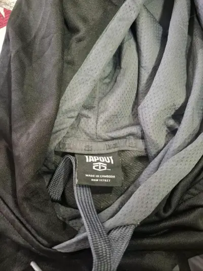 Polerón sin mangas Tapout negro con capucha - miniatura 4