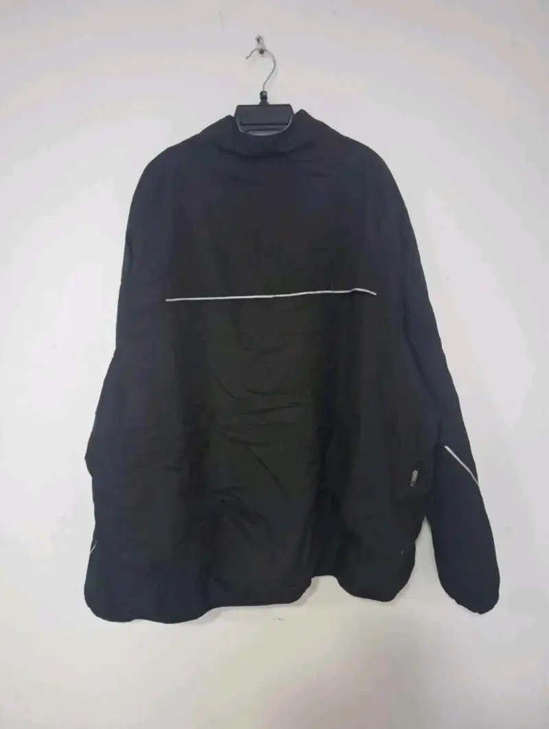 Chaqueta cortaviento negra talla 2XL - 2