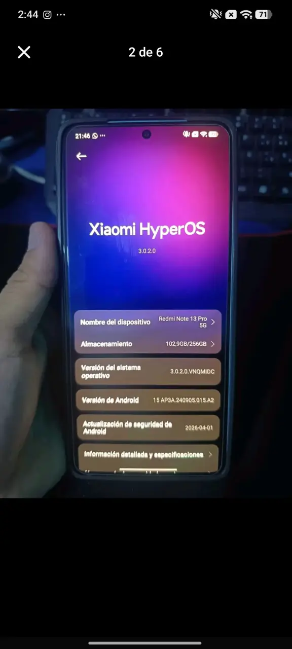Smartphone Xiaomi Redmi Note 13 Pro 5G 256GB - 2