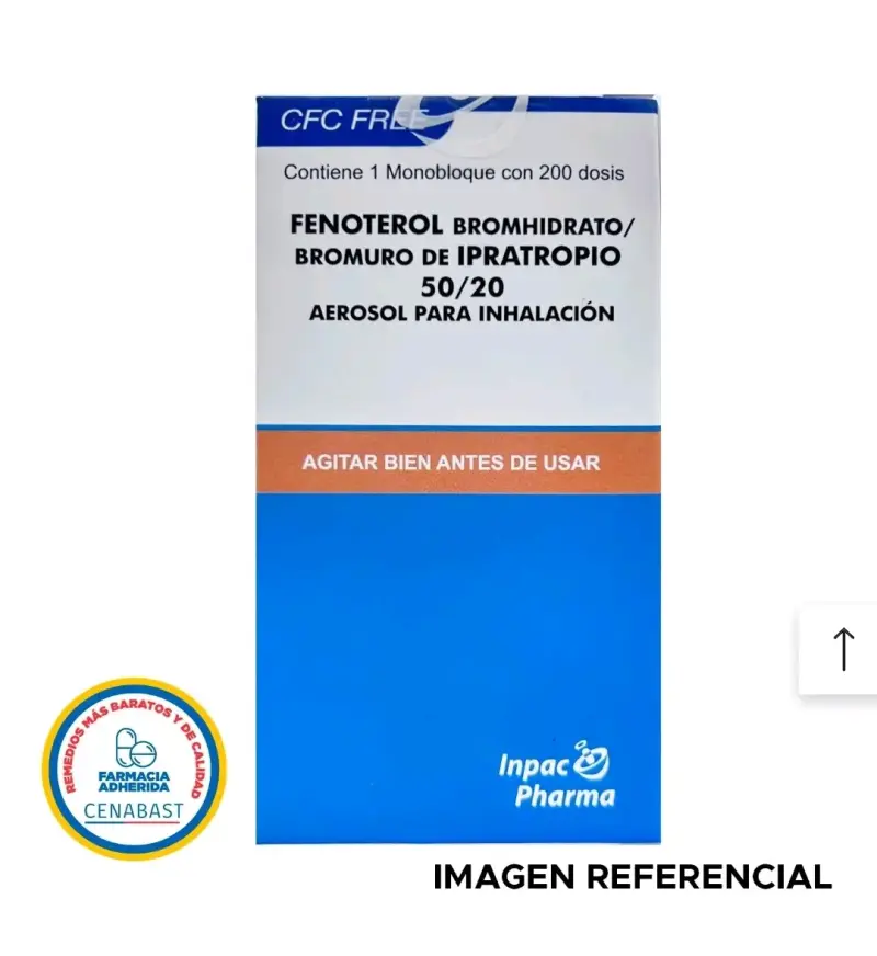 Inhalador Fenoterol bromuro ipatropio 50/20