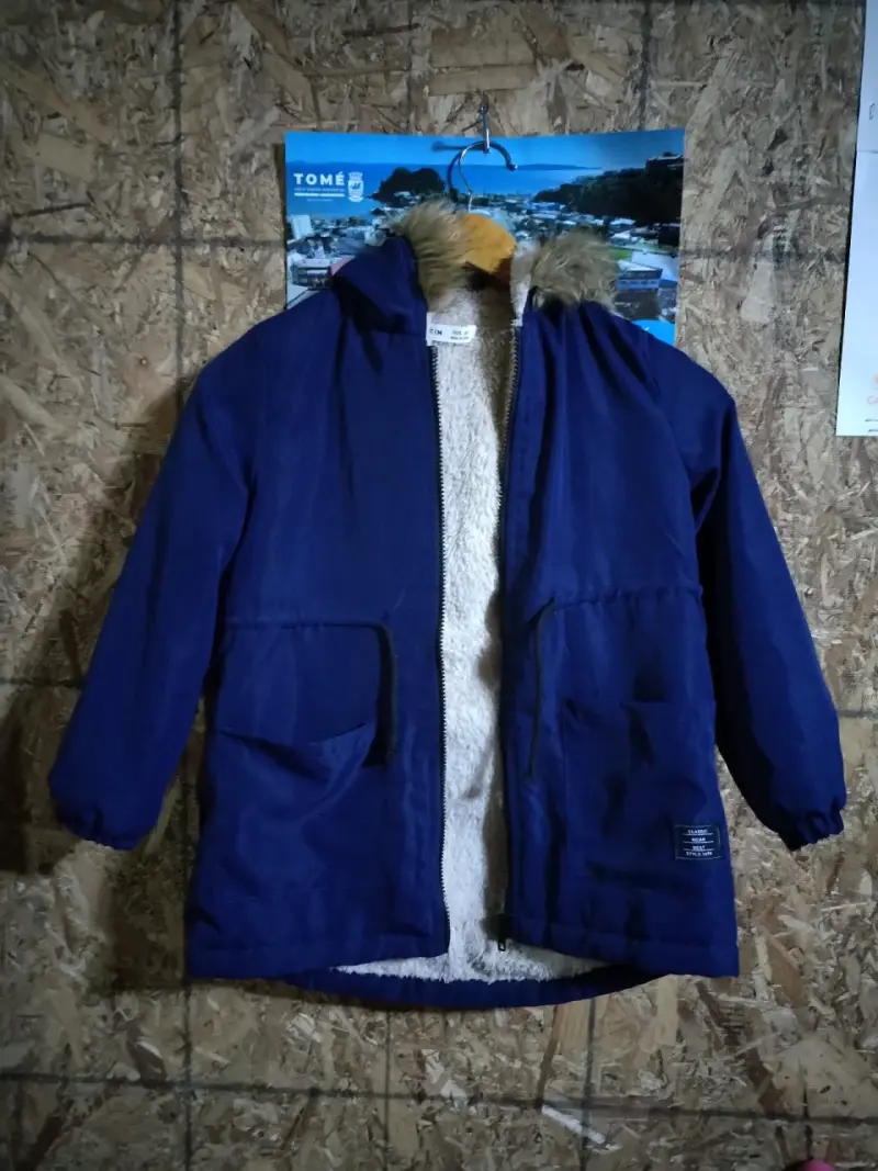 Parka azul talla 8 - 1