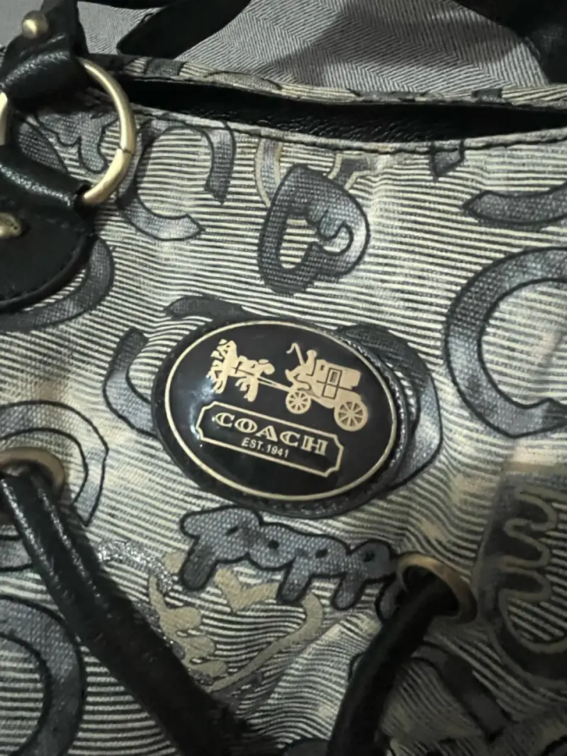Bolso de mano Coach Poppy estampado - 1