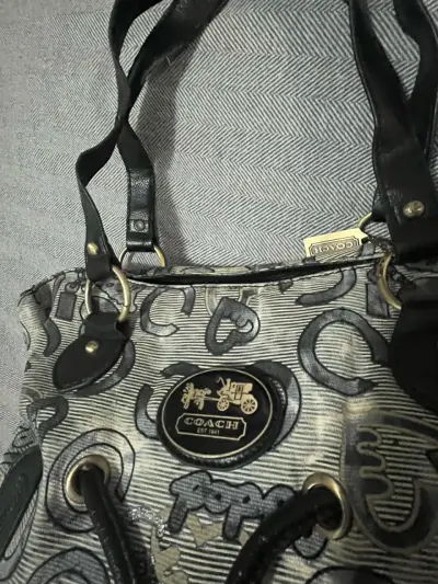 Bolso de mano Coach Poppy estampado - miniatura 2