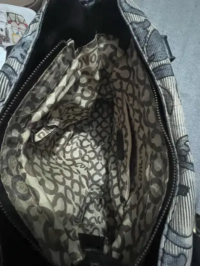 Bolso de mano Coach Poppy estampado - miniatura 5