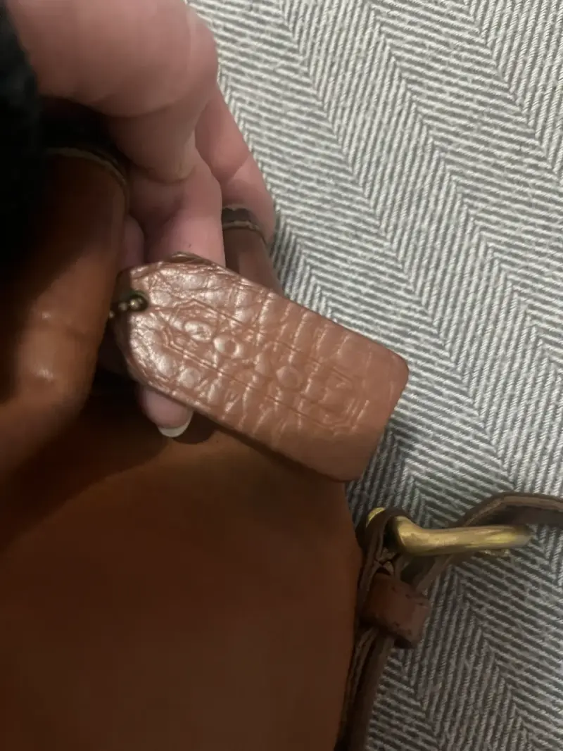 Bolso de cuero Coach marrón estilo bombonera - 2