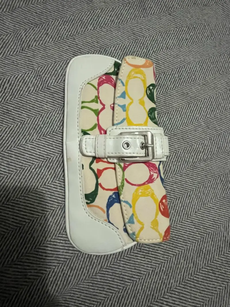 Cartera de mano Coach multicolor con hebilla - 1