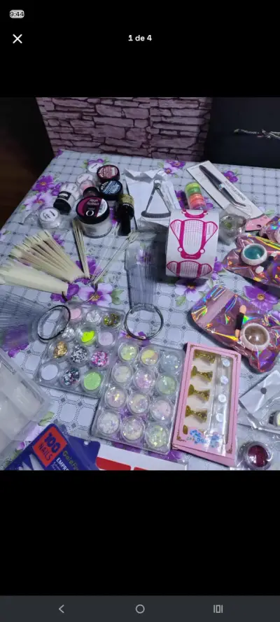 Kit completo de uñas acrílicas mia secret/organic - miniatura 1