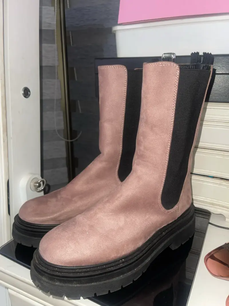 Botas Chelsea Mujer Catwalk Rosadas - 1