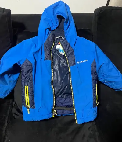 Chaqueta impermeable azul para niño Columbia - miniatura 1